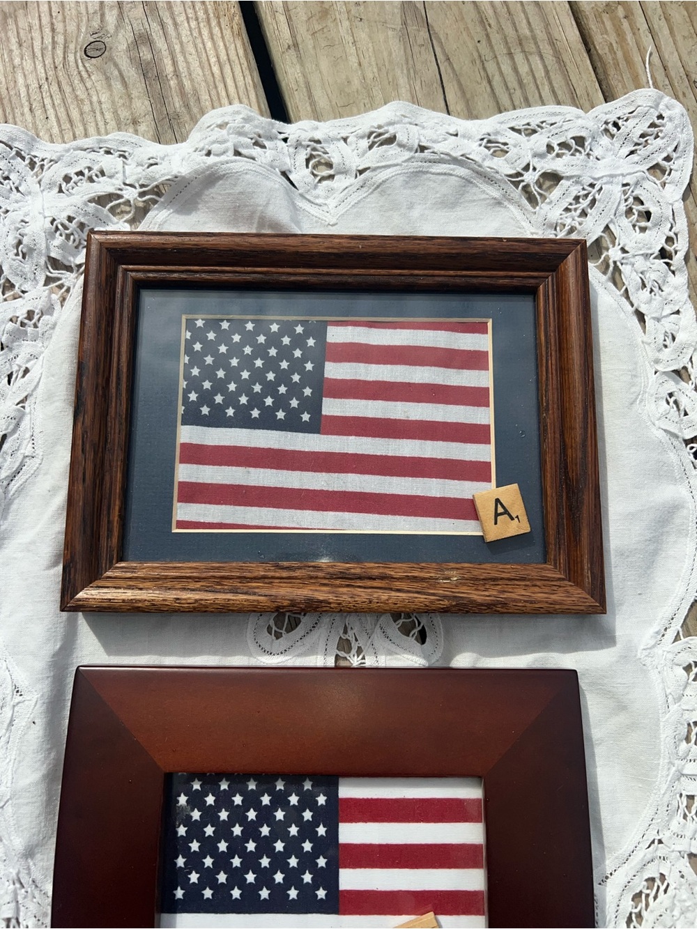 American Flag Framed Wall Art - each sold separately - 5x7